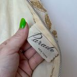 Parade New York Vintage 60s Metallic Gold Sheath Dress S Photo 5