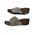 Venus Steps Women's Brown and Silver Wedge Sandals Size 39EU/ 8.5USA Photo 5