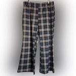 Halara  Women’s Navy and Beige Plaid Dress Pants Photo 1