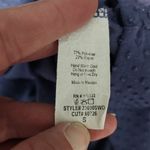 Anthropologie W5 blue swiss dot button front bubble sleeve top size small Photo 5