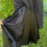 Jessica McClintock Vintage Black Formal Embroidered Halter Evening Gown Size 6 Photo 3