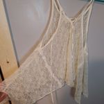 Ecote  Size Extra Small XS Cream Ivory Lace See Through Blouse Urban Outfitters Photo 3