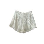 Keepsake  White Lace High Waist Shorts Size Large Photo 8
