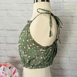 Boutique Frilly Floral Crop Top Photo 1
