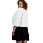 BCX  White Faux Fur Evening Jacket Photo 1