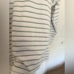 LAKE Pajamas Long Sleeve Cotton Striped Pajama Top Tee Purple Green White Photo 4