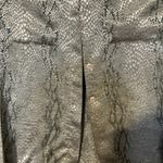 Alain Gerard Women's Snake Skin Blouse, Size 4 Silver Gray Top, Button Front Top Photo 4