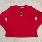 Disney NWT Mickey Mouse Gift Christmas Holiday Long Sleeve Shirt Size S Photo 0