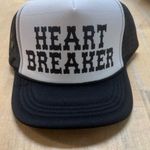 Source Unknown Black and White Heart Breaker Hat Photo 0