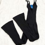 Simon Miller Malo Rib Knit Spaghetti Strap Jumpsuit Black Photo 3