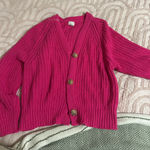 Hot pink knit sweater Photo 0