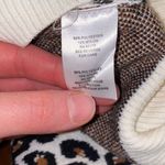 T Tahari  Animal Print Crew Neck Sweater NWT Sz XXS Polyester Long Sleeve Photo 9