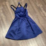 Lovers + Friends Revolve  royal blue halter crisscross back cocktail dress Photo 0