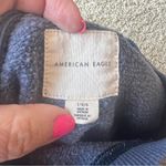 American Eagle Vintage  Malibu Sweatshirt Size Large Denim Blue Fleece R9 Photo 2