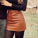 Forever 21 Brown Leather Skirt  Photo 0