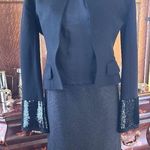 Proenza Schouler Black Silk & Wool Embellished Dress Photo 1