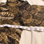 Chico's Y2K Crinkle Mesh Floral Long Sleeve Top - Size 1 Photo 7