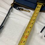 Fossil  Navy Blue Leather Crossbody Purse Zippered Top No1954 Photo 10