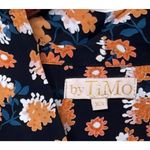 ByTimo Vintage Drape V Neck Dress Poppyfield Floral Black Womens XS Photo 10