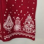 Talbots Vintage Winter Snowman Embroidered Beaded Merino Wool Sweater Vest XL Photo 1
