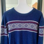 NOVICA Blue Alpaca Wool Acrylic Blend Sweater Size XL Photo 2