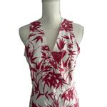 Ralph Lauren POLO 100% Linen Cream Red Botanical Linen Wrap Dress Size 6 Photo 11