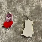 Boutique New! Cute cat earrings for car lovers Photo 2