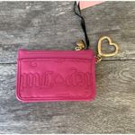 Juicy Couture  | Hot Pink Cardholder Wallet with Pearl Heart Charm Photo 1