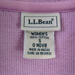 L.L. Bean Women's Purple Knit Quarter Zip Pullover Knit Sweater Small Photo 2