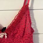 Victoria's Secret  Red Lace Camisole Sz Lg Bin 🔵 Photo 5