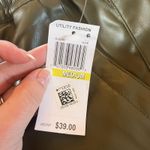 Dollhouse NWT Faux Vegan Leather Joggers Pants Green ( Brand) Size Medium Photo 5