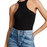ALL SAINTS Norma Ribbed Black Bodysuit Size 2 NWT Photo 0