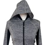 Lululemon Daily Practice Jacket Women’s Size 4 Space Dye Camo Black Hooded Photo 1