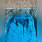 Jaclyn Smith Vintage 2002 Studio teal Asian print maxi slip dress, size medium Photo 4