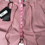 Paige Women's Christy Cargo Tapered High Rise Cuffed in Vintage Garden Rose 27 Photo 7