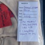 Emanuel Ungaro Womens Blouse‎ Size 6 Business Office Casual Ruffle Career Work Tan Photo 9