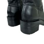 ZARA Leather Ankle Platform Combat Boots Chunky Sole 1124/010 Women's Size 41 Photo 14