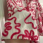 Life Style Vintage Pink and White Abstract Patterned Cotton Blazer Jacker Size XL Photo 3