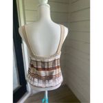 Banana Republic NWT Plaid Knit Cropped Sweater Tank Brown M Photo 12