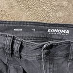 Sonoma  Jeans Women's 10 Relaxed Charcoal Gray Black High Rise Straight Leg Pants Photo 1