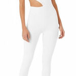 New Gigi C Cassie One Shoulder Cutout Jumpsuit Catsuit White S Photo 0