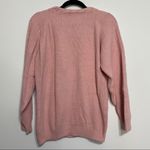 Vintage Koret Dusty Rose Pink Sweater pink pearls Size L Photo 5