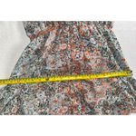 MISA Los Angeles  Floral Barroco Print V Neck Long Sleeve Belted Mini Dress XS Photo 5