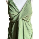 Aqua Eve Tankini Top Women Padded Adjustable GREEN Size 18W NWT Photo 0