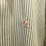 Ralph Lauren Vintage Shirt Striped Button Down Green Menswear 100% Cotton Photo 3