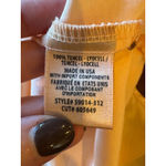 Side Stitch Shirt Women Medium Orange Peach Tencel‎ Sleeveless ButtonDown NWT Photo 8