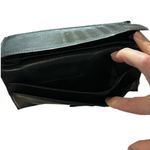 Guccissima Margaux Calfskin Metal Bar Continental Flap Wallet Black Photo 10