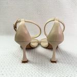 ZARA Bone Ivory Squared Toe Single Strap Bloggers Favorite Sandals NWOT 38 Photo 6