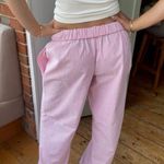 Striped Pink Pajama Pants Size L Photo 2