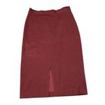 Banana Republic Burgundy Pencil Skirt | Size 6 | Back Zip Slit Career Midi Skirt Photo 1